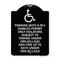 Signmission Parking with D.M.V Disabled Permit Only Violators Subject to Towing Under Ors 811.620, BW-1824-23342 A-DES-BW-1824-23342 - alternate 1